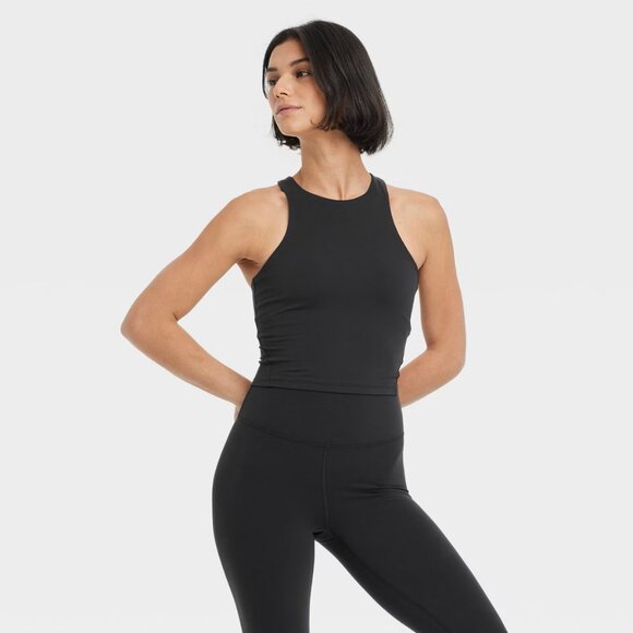 all in motion Tops - NWT Women's Everyday Soft Highneck Cropped Support Tank Top - All In Motion - XL